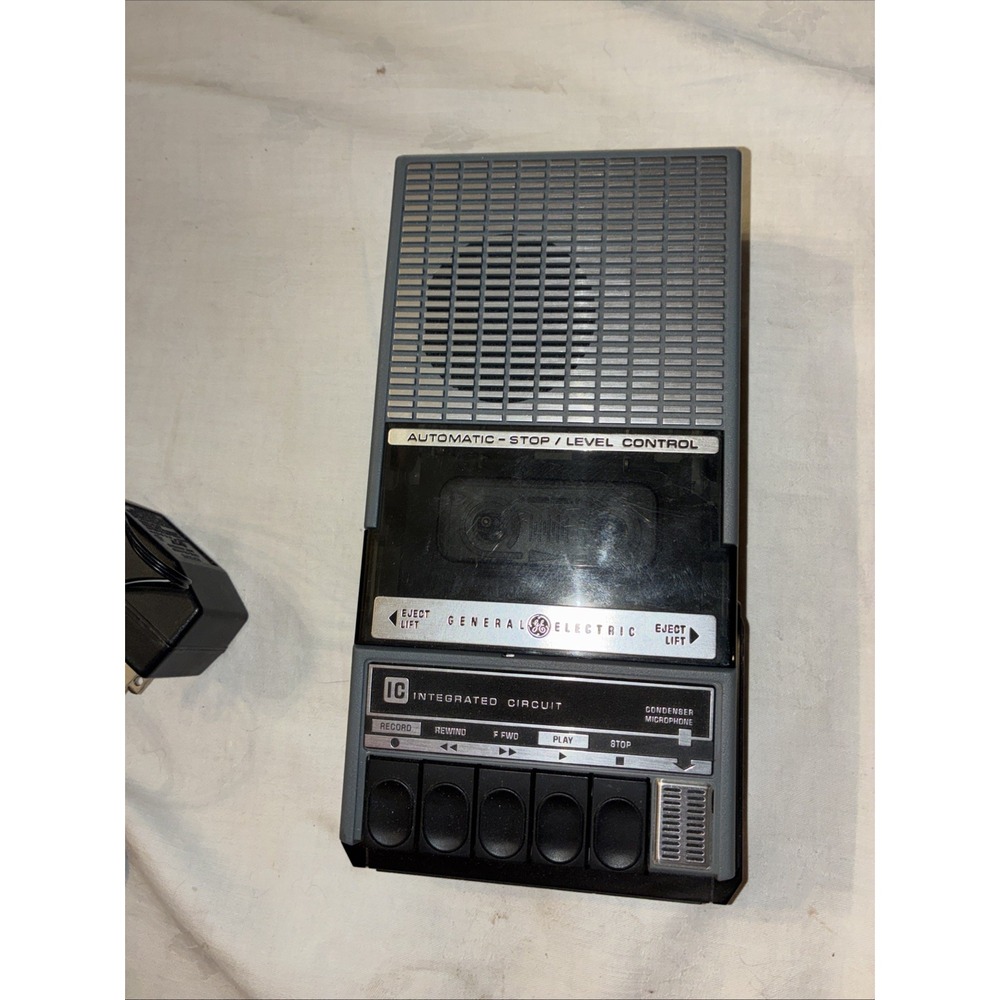 General Electric GE 3-5007C Audio Cassette Recorder Player Vintage Working